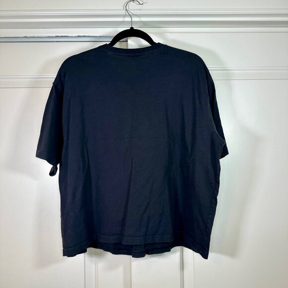 Adidas Essentials Logo Black Boxy Cotton T-Shirt - 1X - Picture 3 of 9